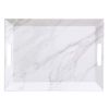 Better Homes & Gardens- Marble Print Rectangle Melamine Handled Tray