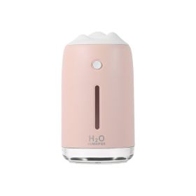 Xiaoxueshan Night Light Humidifier USB Mini Car Air Purifier (Option: Peach powder-USB)