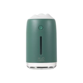 Xiaoxueshan Night Light Humidifier USB Mini Car Air Purifier (Option: Dark night green-USB)